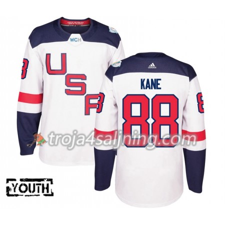 USA tröja Patrick Kane 88 World Cup i ishockey 2016 Vit Premier - NHL Tröjor Barn USA tröja Patrick Kane 88 World Cup i ishockey 2016 Vit Premier - NHL Tröjor Barn